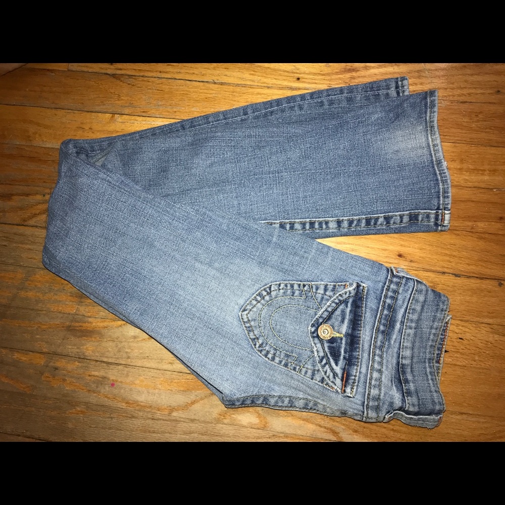 True religion bootcut jeans.